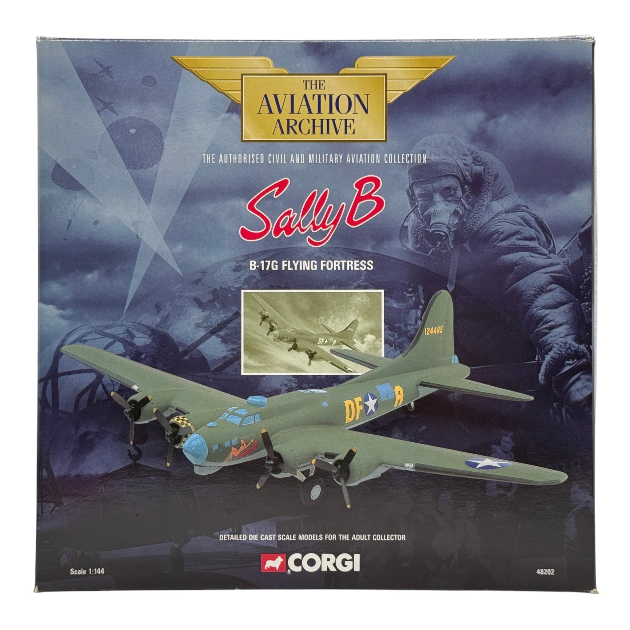 Corgi 48202 1:144 Boeing B-17G Flying Fortress Sally B G-BEDF 41-24485 DF-A