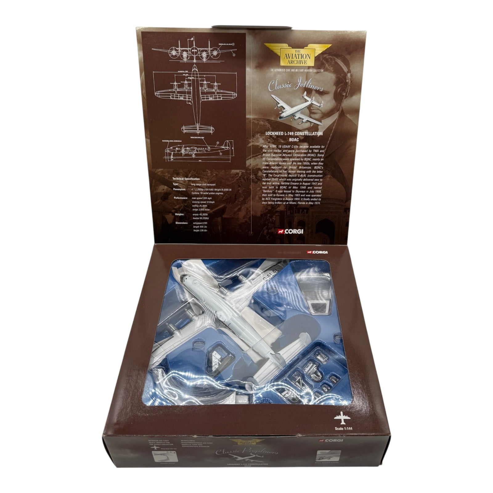 Corgi AA30401 1:144 Lockheed L-749 Constellation BOAC G-ALAL Banbury