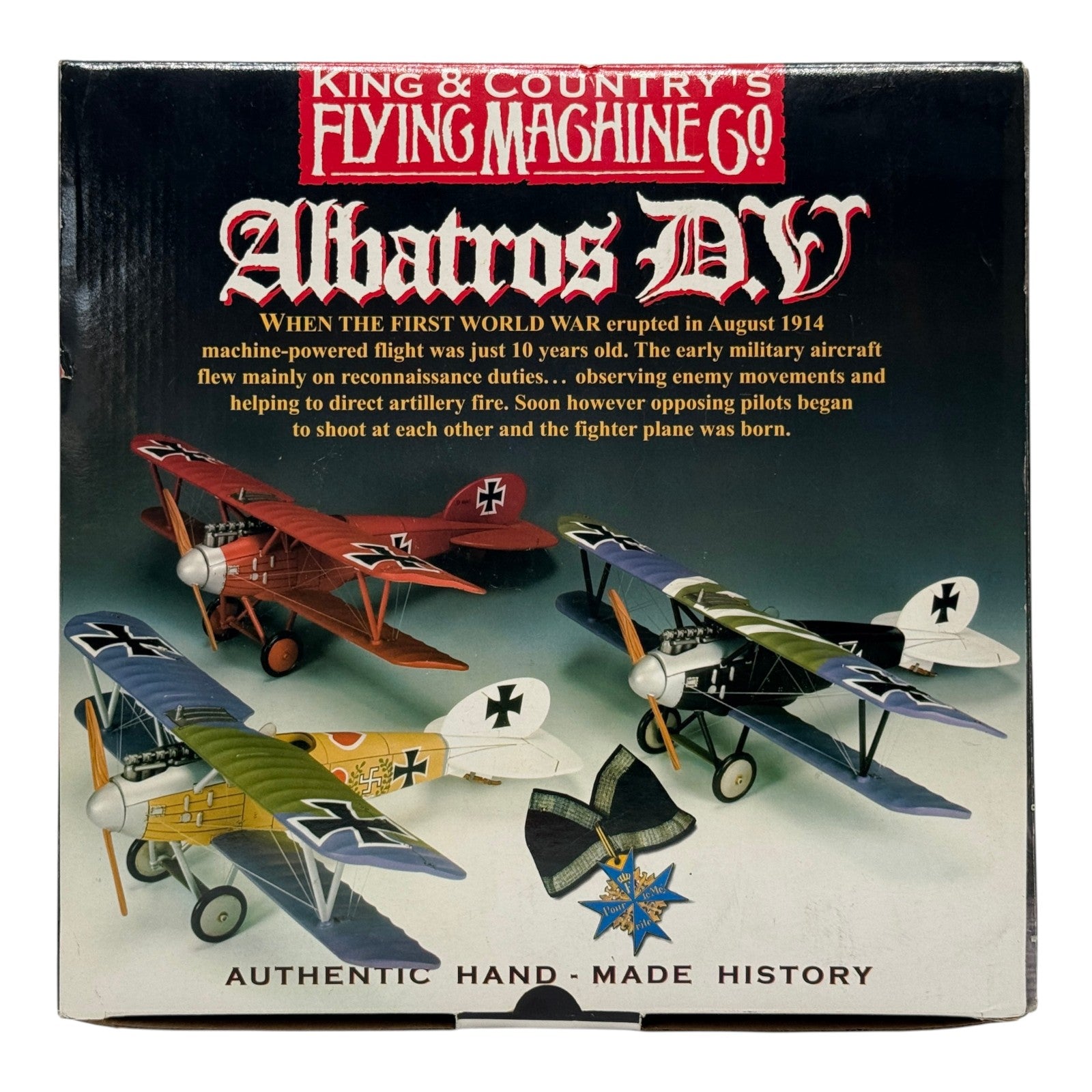 King & Country FW098A 1:30 Albatros D.V Manfred von Richthofen Red Baron WWI 1917