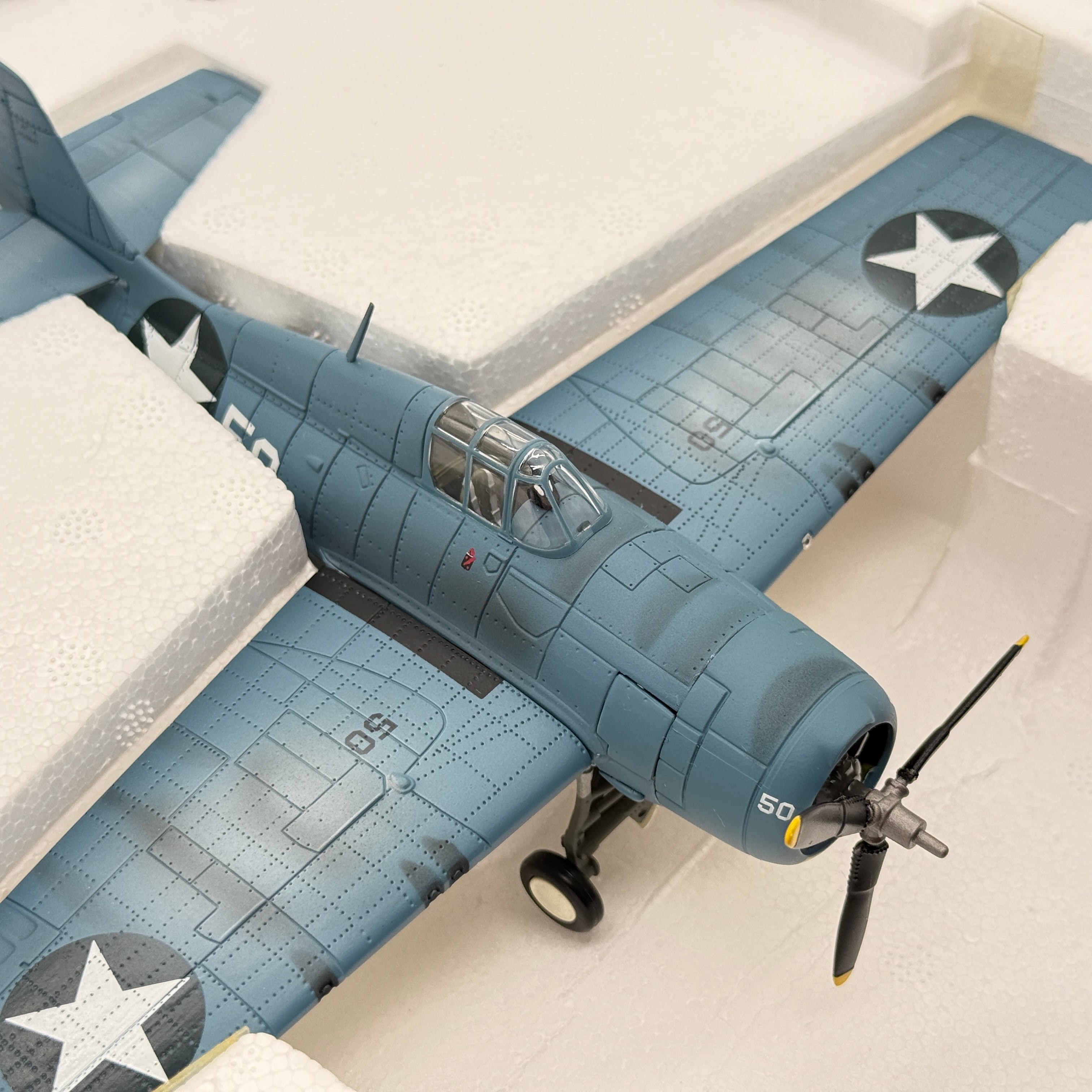 Franklin Mint B11F013 1:48 Grumman F4F-4 Wildcat White 50 Joe Foss USMC VMF-121 Guadalcanal 1942