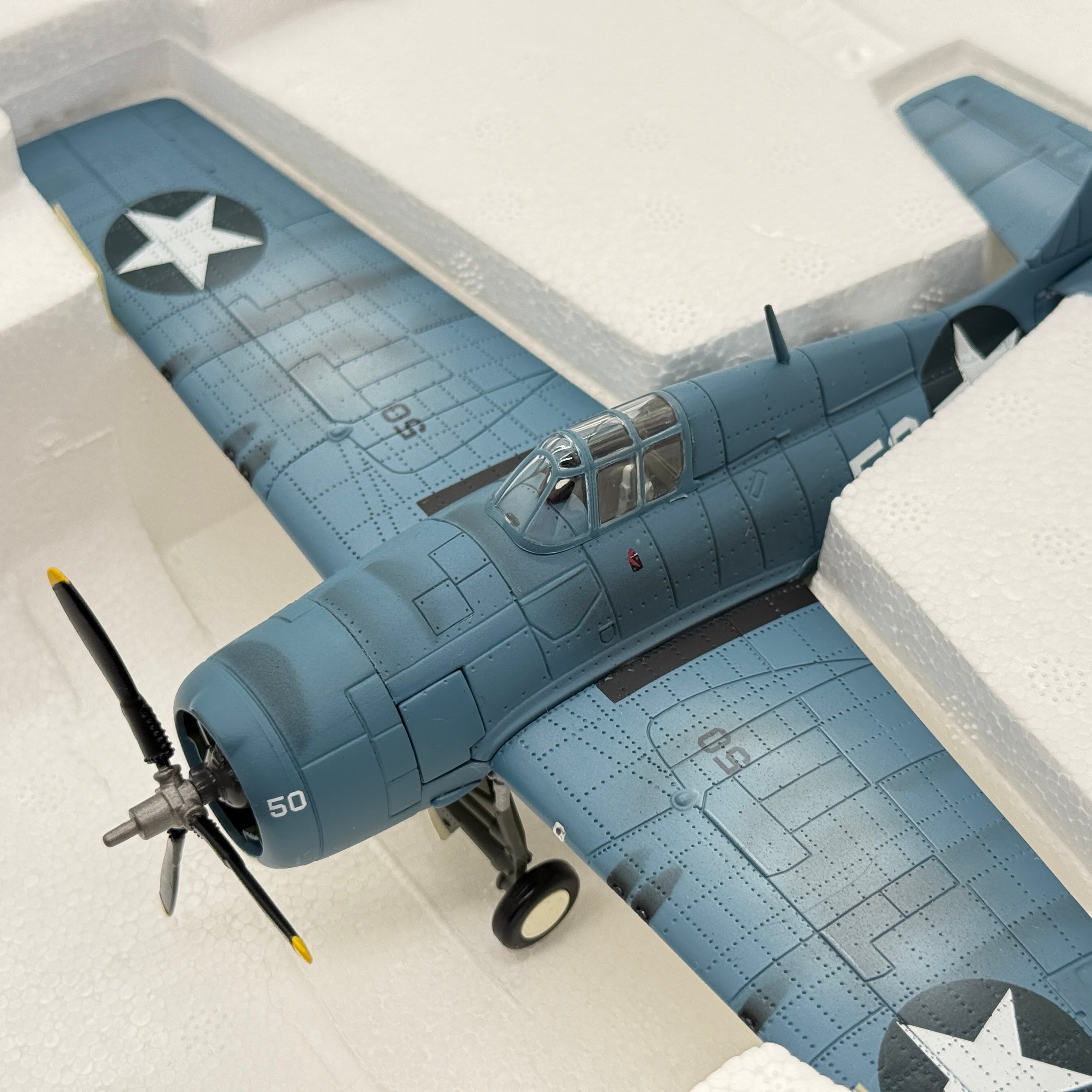 Franklin Mint B11F013 1:48 Grumman F4F-4 Wildcat White 50 Joe Foss USMC VMF-121 Guadalcanal 1942