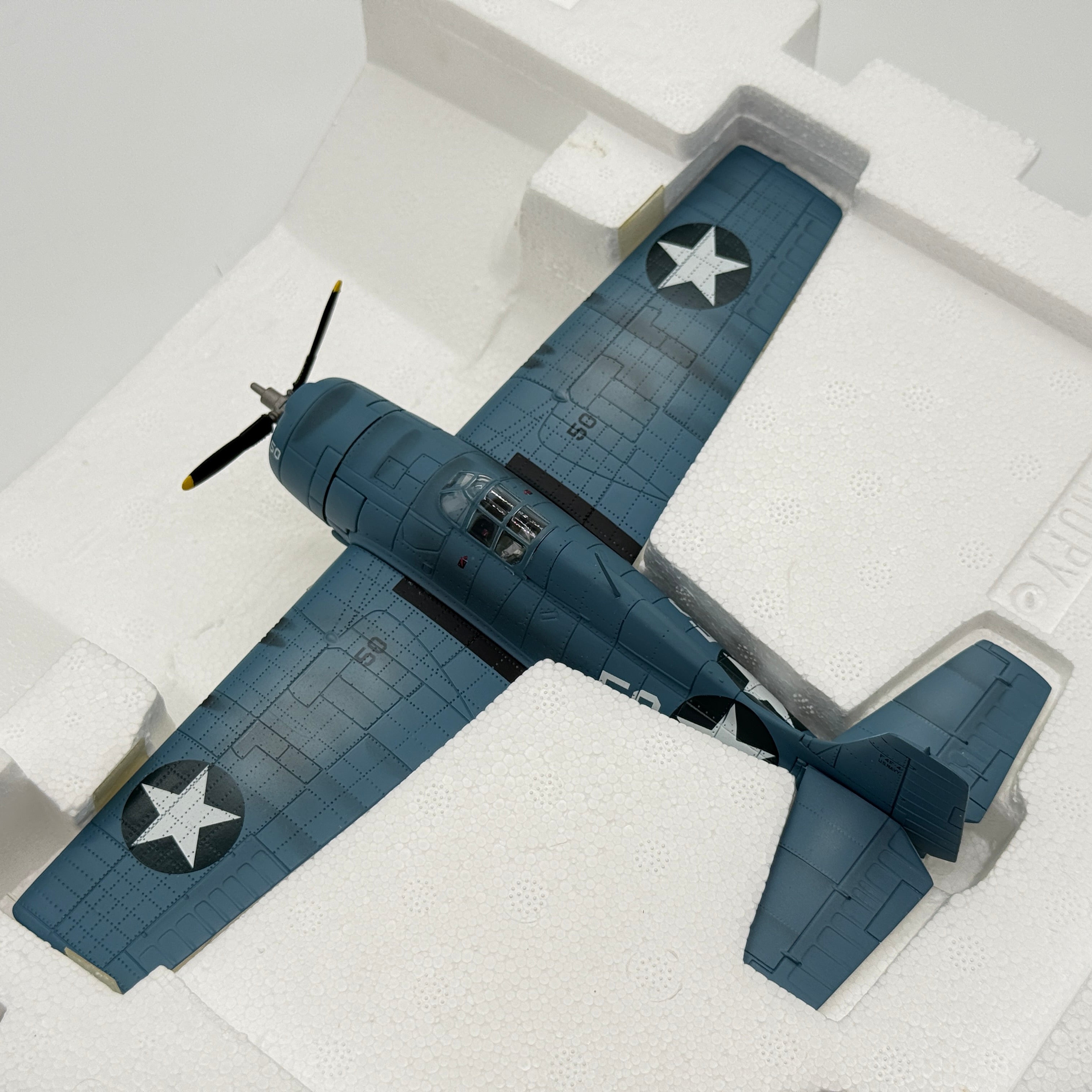 Franklin Mint B11F013 1:48 Grumman F4F-4 Wildcat White 50 Joe Foss USMC VMF-121 Guadalcanal 1942