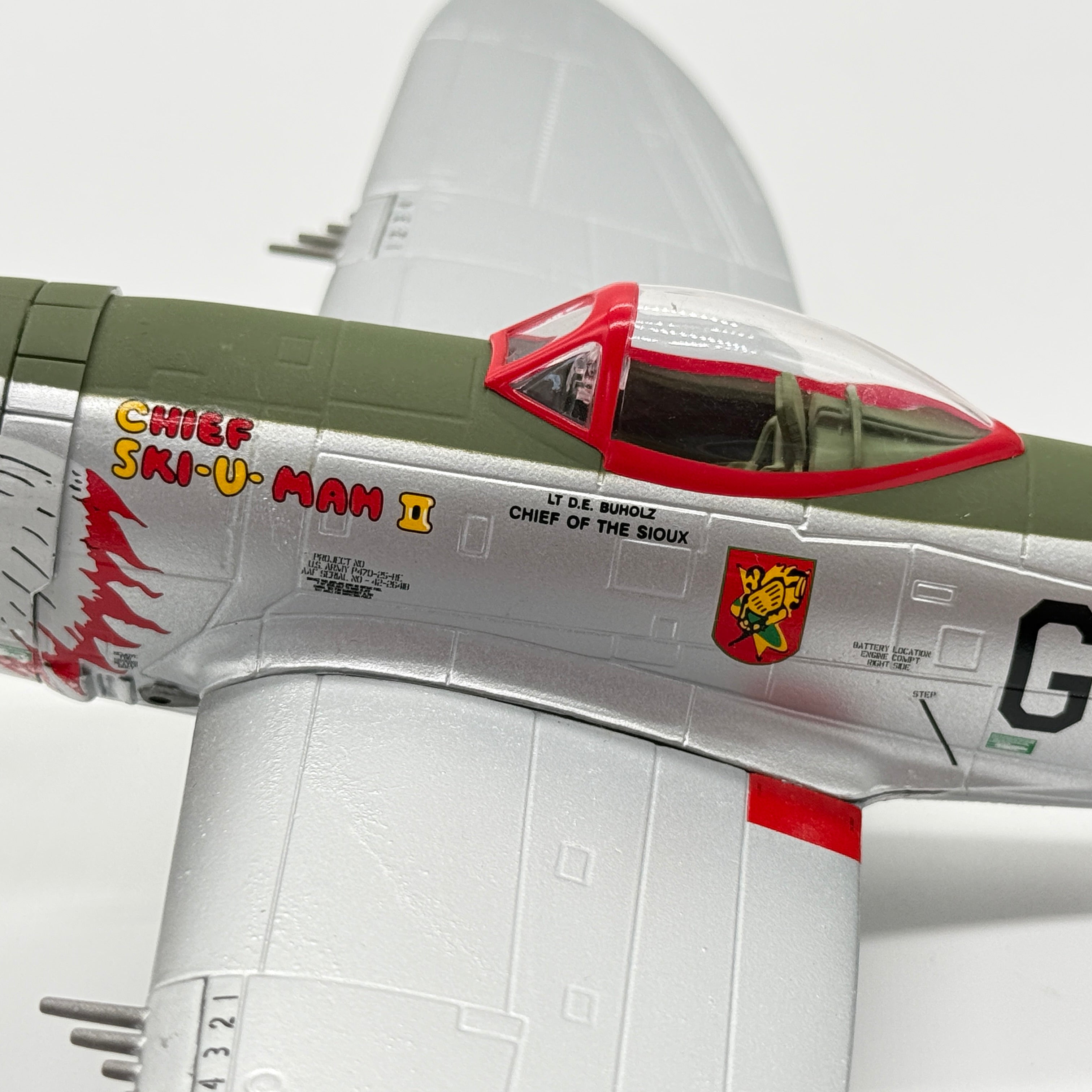 Franklin Mint 98144 1:48 Republic P-47D Thunderbolt Chief Ski-U-Mah II Lt Duane Buholz 509th FS 405th FG WWII
