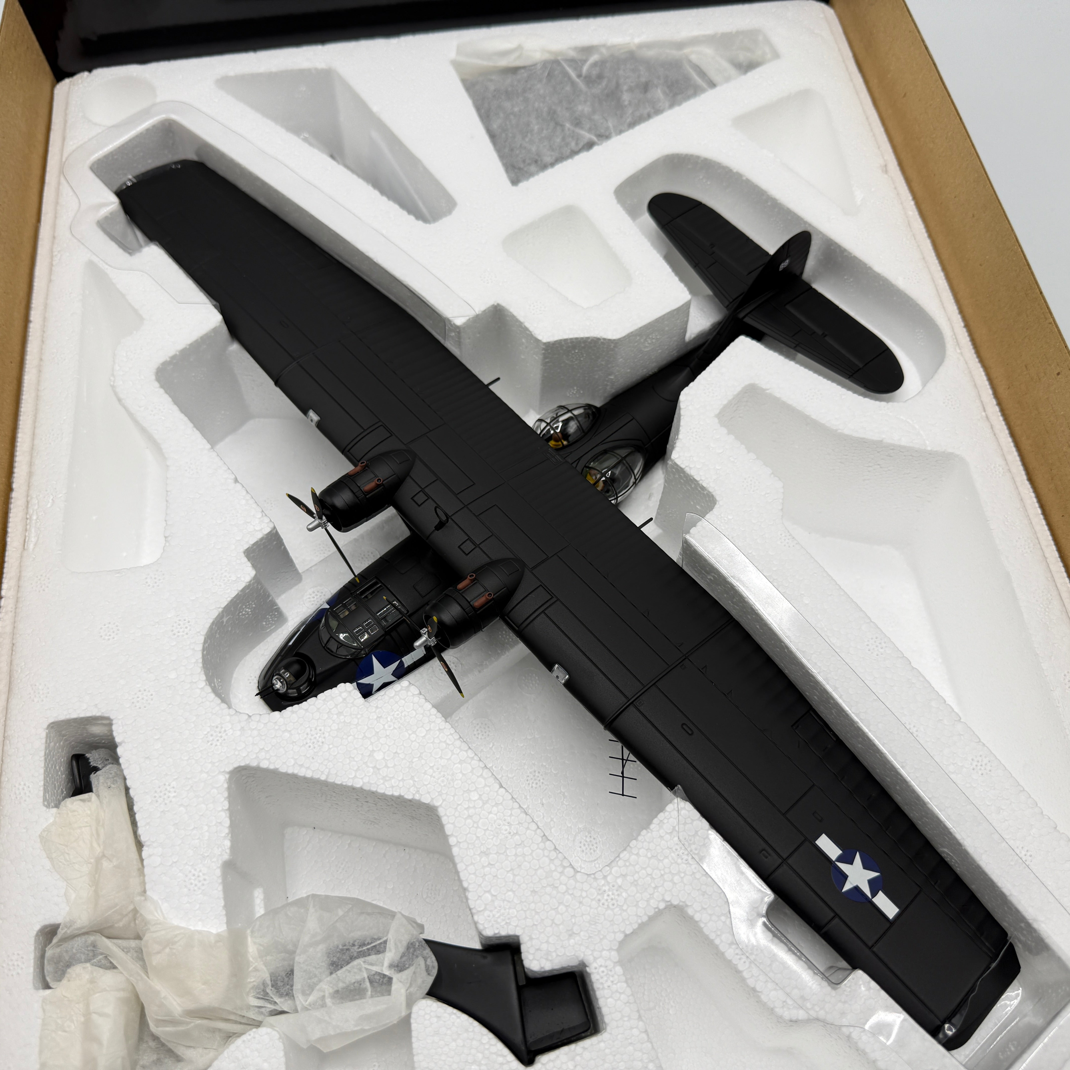 Corgi AA36104 1:72 Consolidated PBY-5A Catalina Black Cat White 69 William Pfleeger USN VP-34 New Guinea 1944