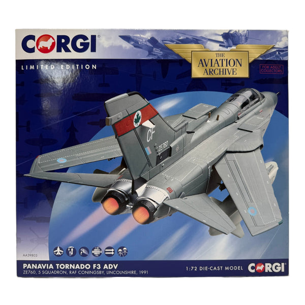 Corgi AA39803 1:72 Panavia Tornado F3 ADV ZE760 RAF No.5 Sqn RAF Coningsby 1991