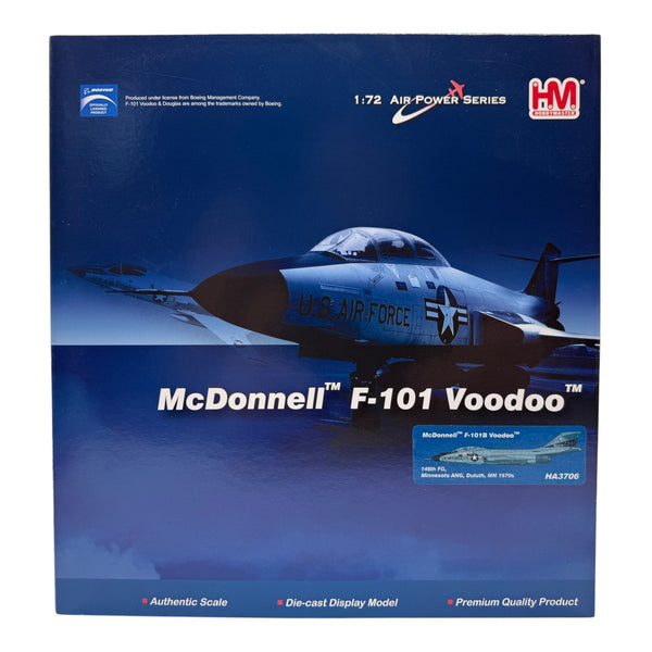 Hobby Master HA3706 1:72 McDonnell F-101B Voodoo USAF 148th FG Minnesota ANG 58-0275 Duluth 1970s