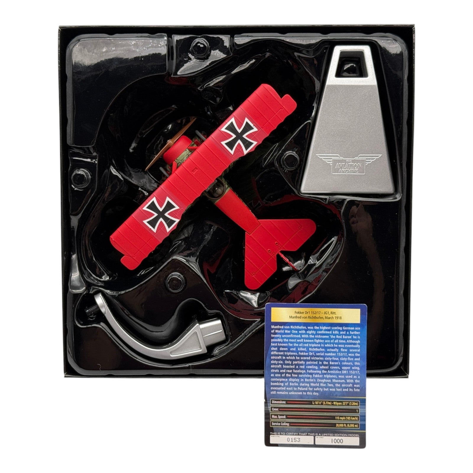 Corgi AA38304 1:48 Fokker Dr.I 152/17 JG 1 Manfred von Richthofen March 1918
