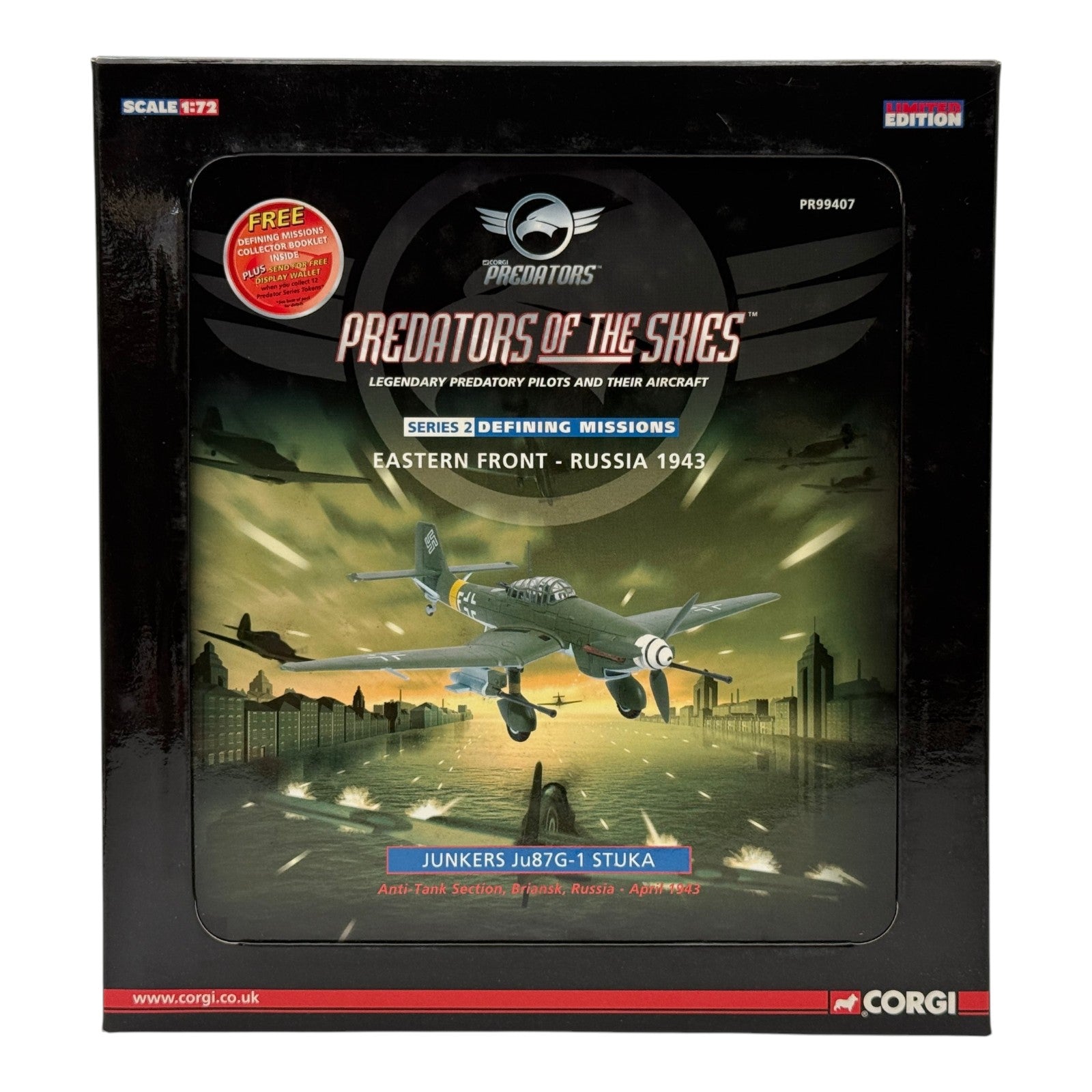 Corgi PR99407 1:72 Junkers Ju 87G-1 Stuka Luftwaffe Anti-Tank Section Briansk USSR April 1943