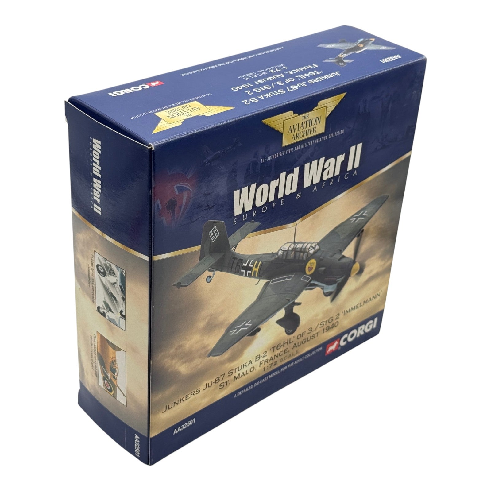Corgi AA32501 1:72 Junkers Ju 87B-2 Stuka T6+HL 3./StG 2 Immelmann St Malo France August 1940