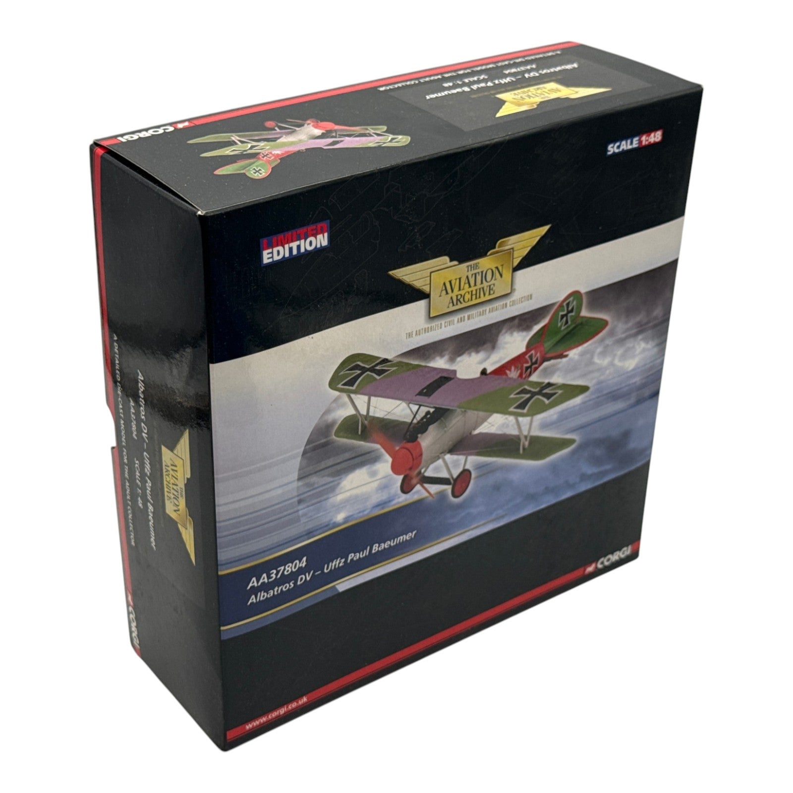 Corgi AA37804 1:48 Albatros D.V Paul Bäumer Jasta 5 Boistrancourt France January 1918
