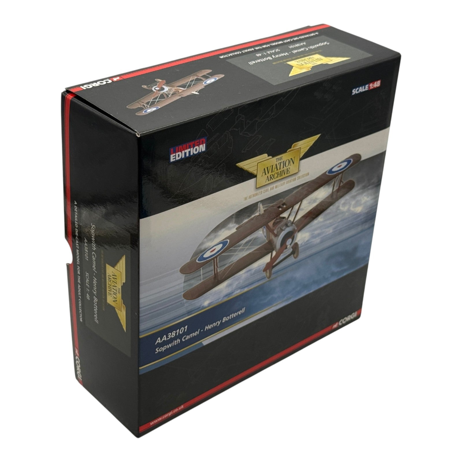 Corgi AA38101 1:48 Sopwith Camel F.1 D9402 Henry Botterell RAF No.208 Sqn France 1918