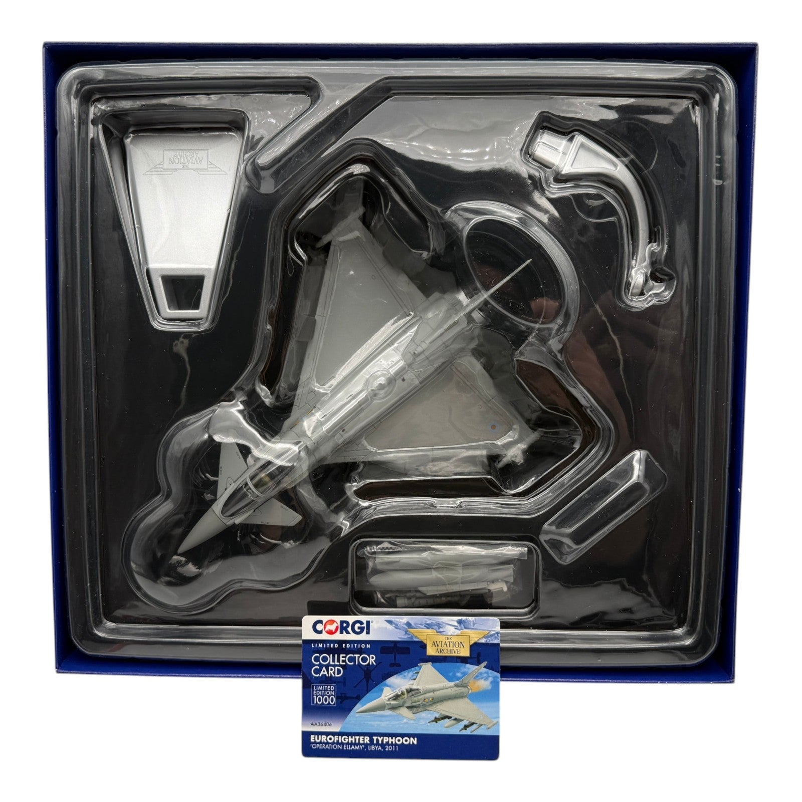 Corgi AA36406 1:72 Eurofighter Typhoon ZJ933 RAF No.11 Sqn Operation Ellamy 2011