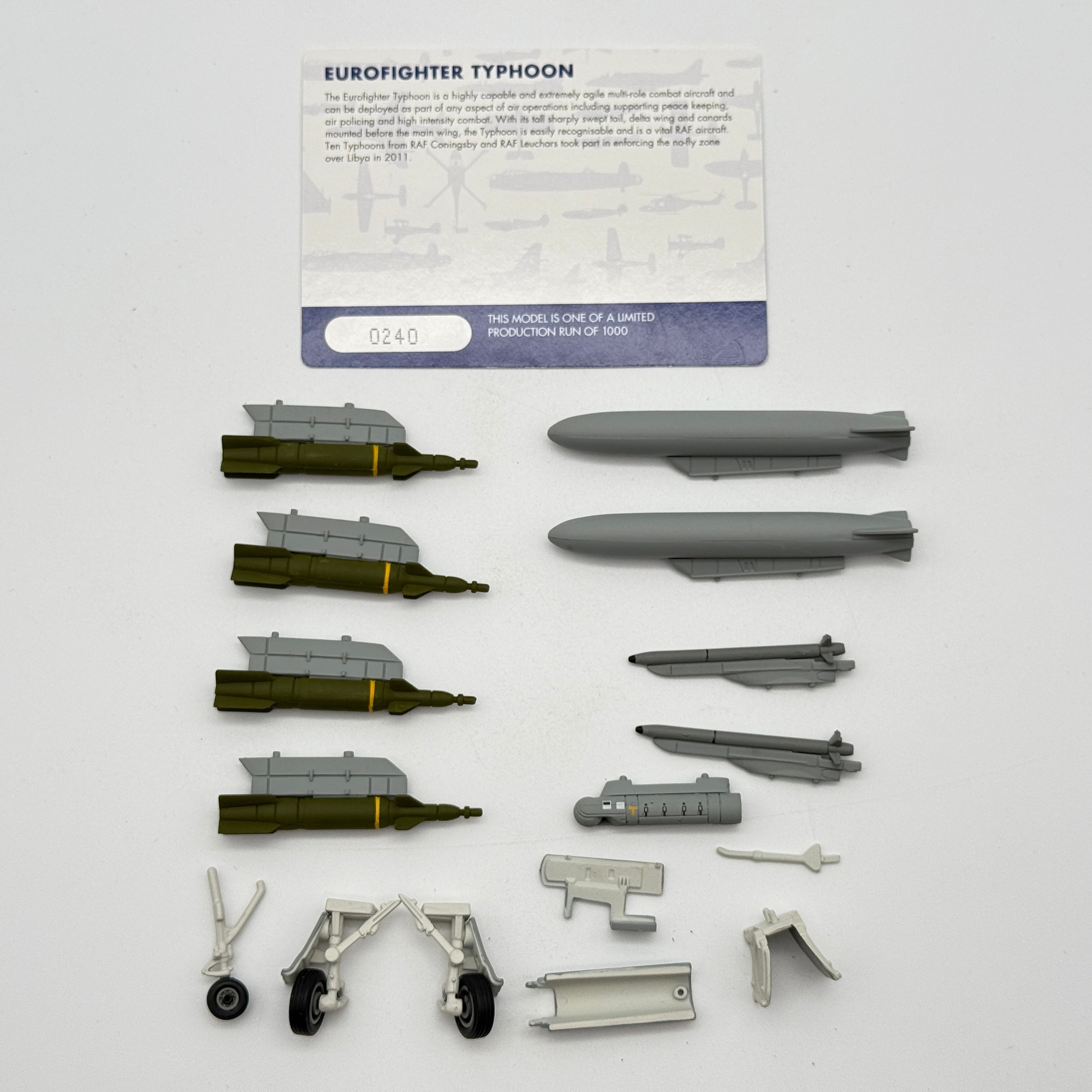 Corgi AA36406 1:72 Eurofighter Typhoon ZJ933 RAF No.11 Sqn Operation Ellamy 2011
