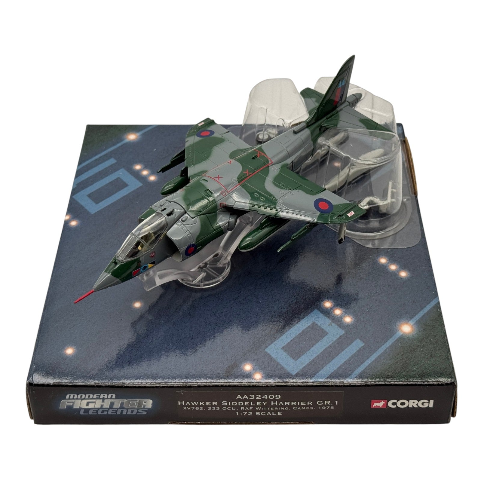 Corgi AA32409 1:72 BAe Harrier GR.1 XV762 RAF No.233 OCU Wittering 1971