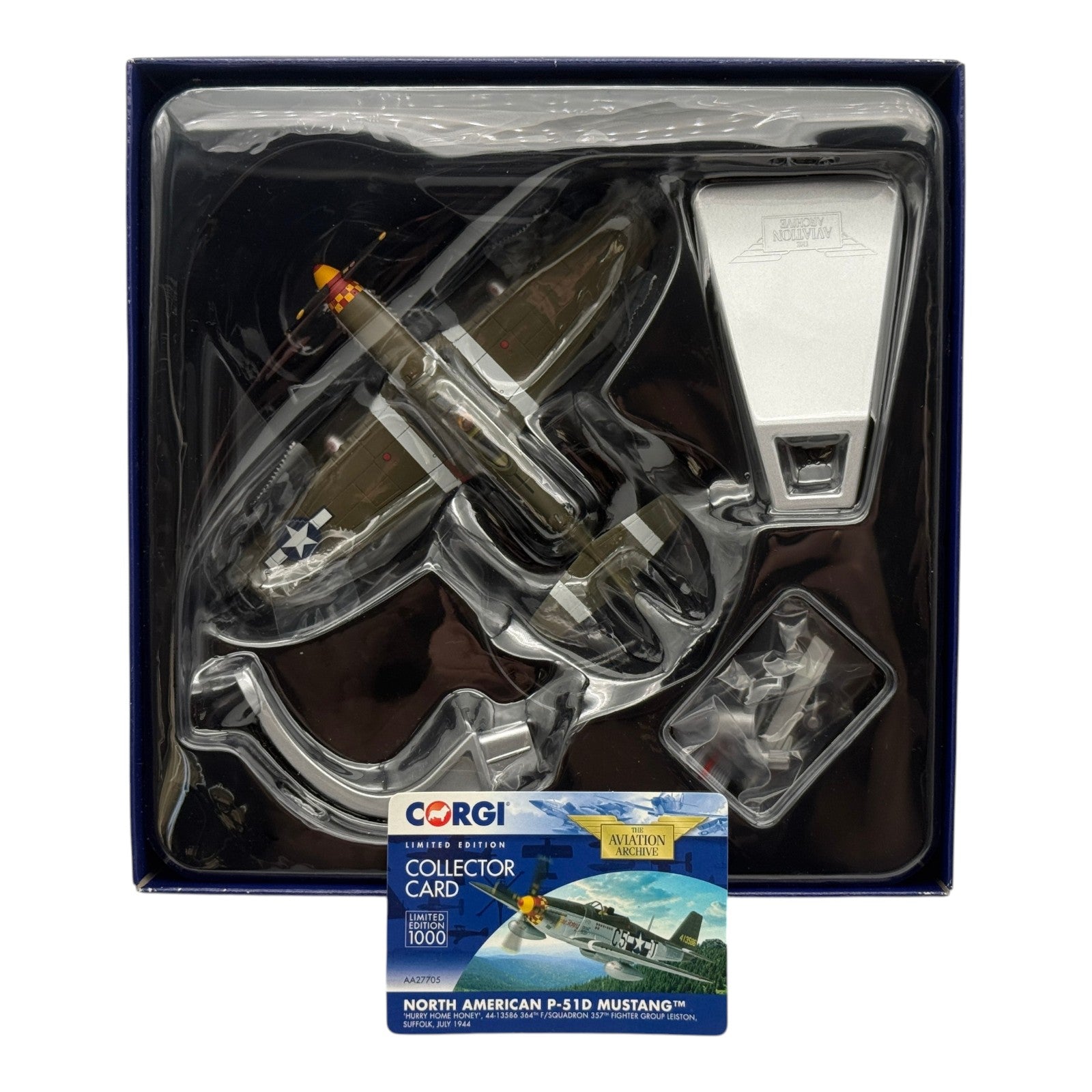 Corgi AA27705 1:72 P-51D Mustang Hurry Home Honey Richard Peterson Leiston 1944