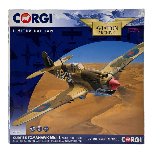 Corgi AA28103 1:72 Curtiss Tomahawk Mk IIB AK402 112 Sqn North Africa 1941