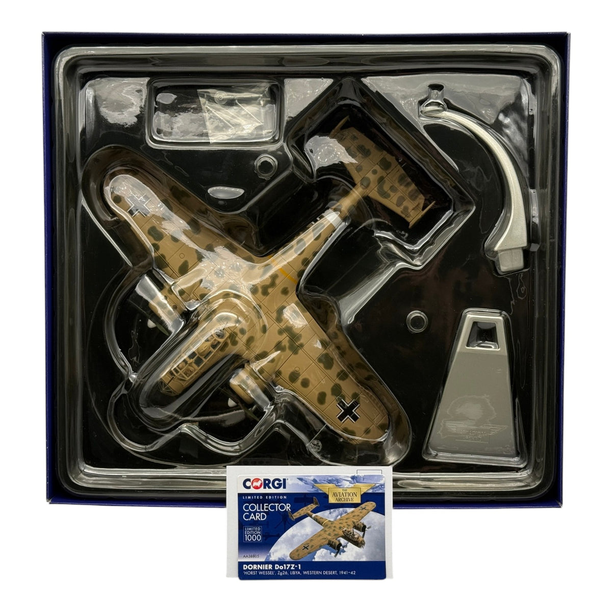 Corgi AA38805 1:72 Dornier Do17Z-1 3U+FU ZG26 Horst Wessel Libya 1941-42 WWII