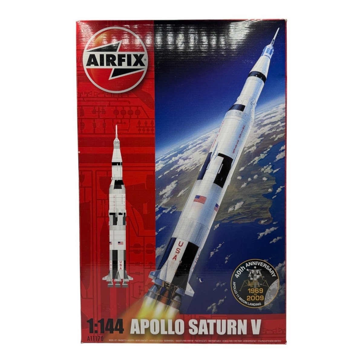 Airfix 1:144 Saturn Apollo V Rocket Model Kit Sealed Contents A11170 - Airfix