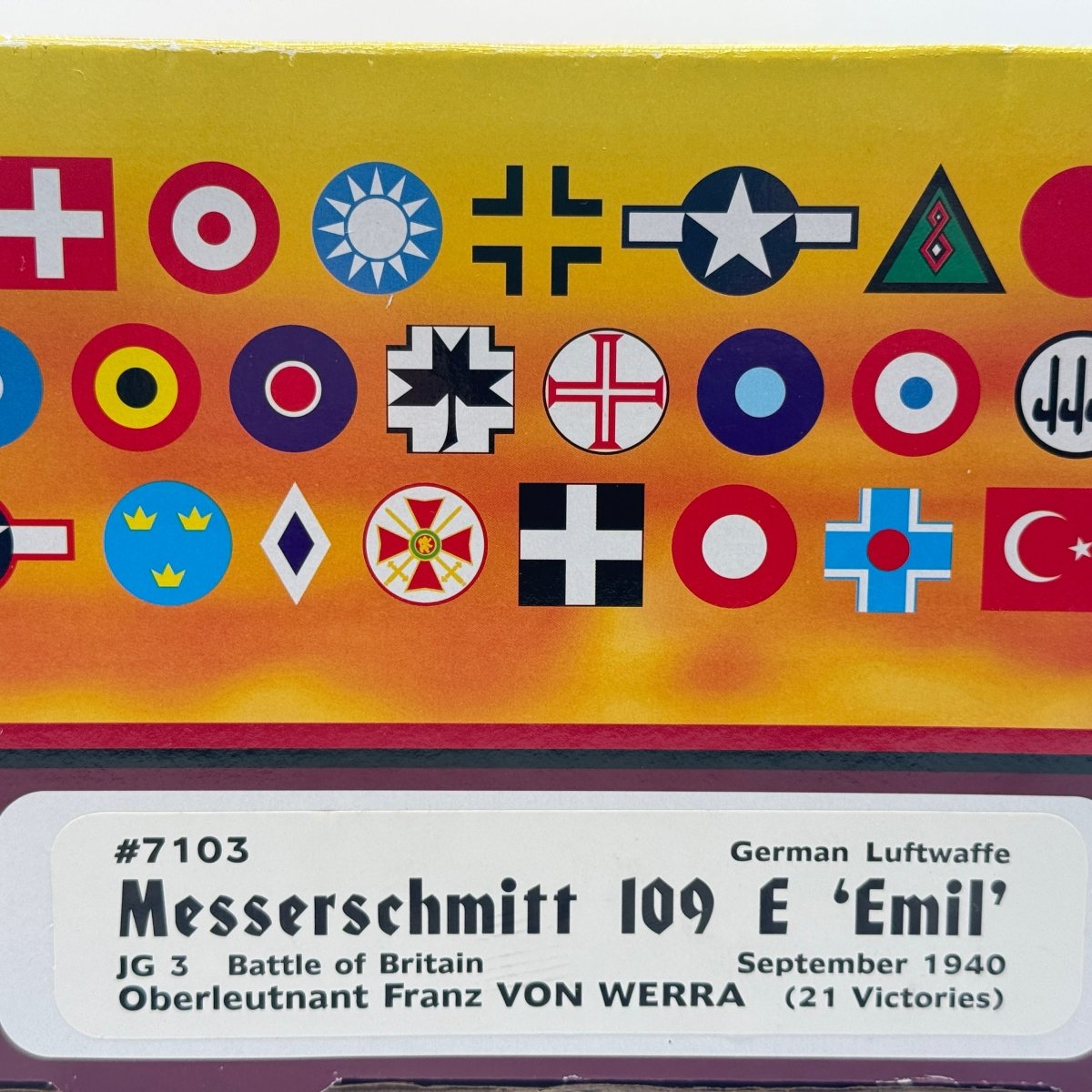 Carousel 1 7103 1:48 Messerschmitt Bf 109E Franz von Werra JG 3 - Carousel 1