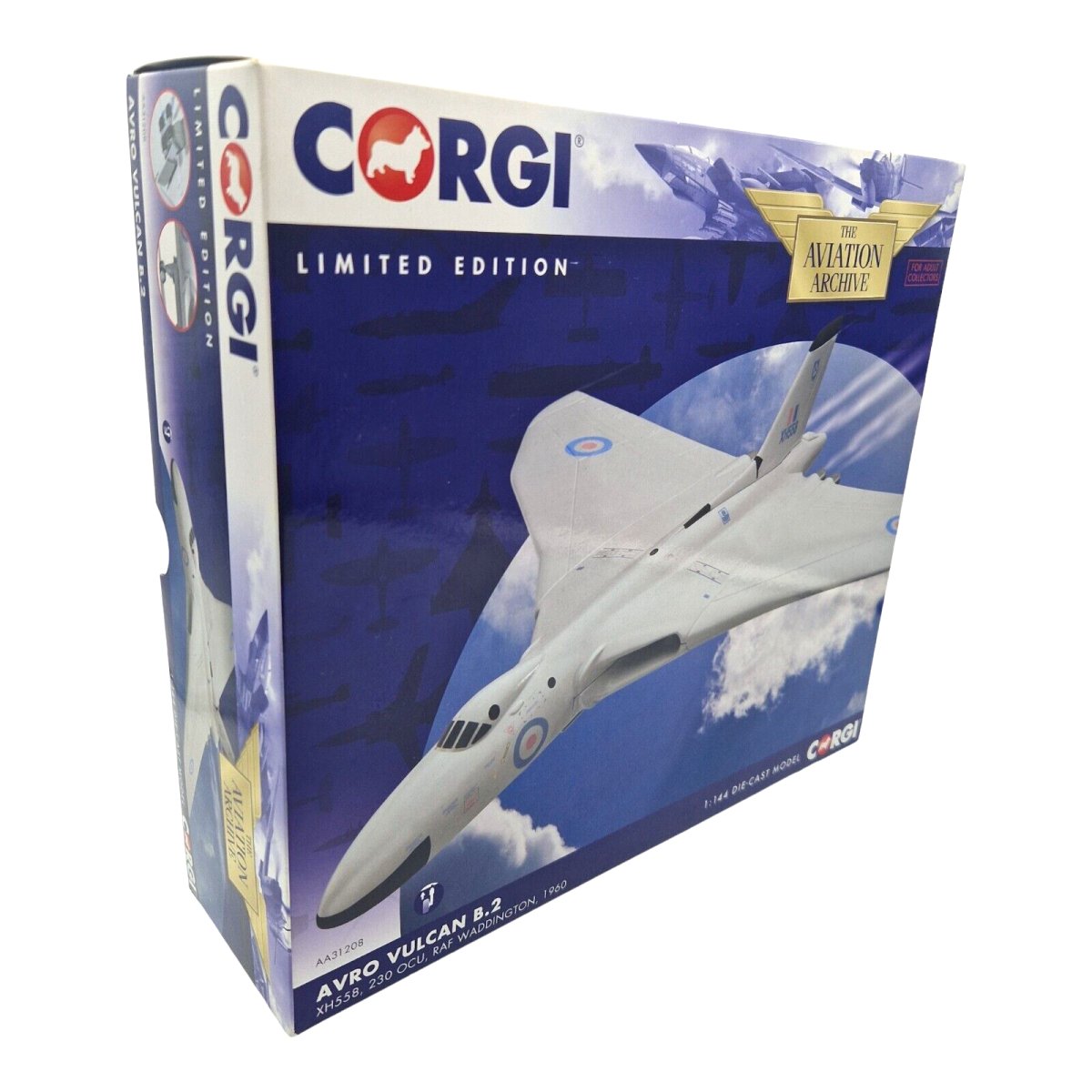 Corgi Aviation Archive 1:144 Avro Vulcan B.2 XH558 230 OCU RAF Waddington 1960 AA31208 - Corgi