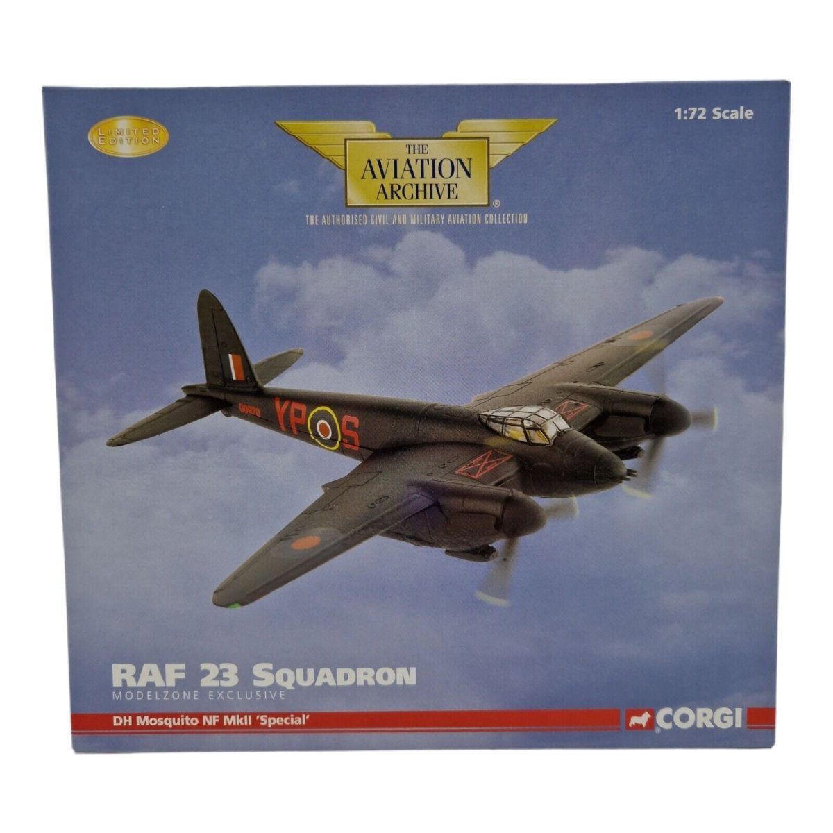 Corgi Aviation Archive 1:72 DH Mosquito NF.11 Special YP - S DD670 23 Sqn RAF Ford 1942 AA32812 - Corgi