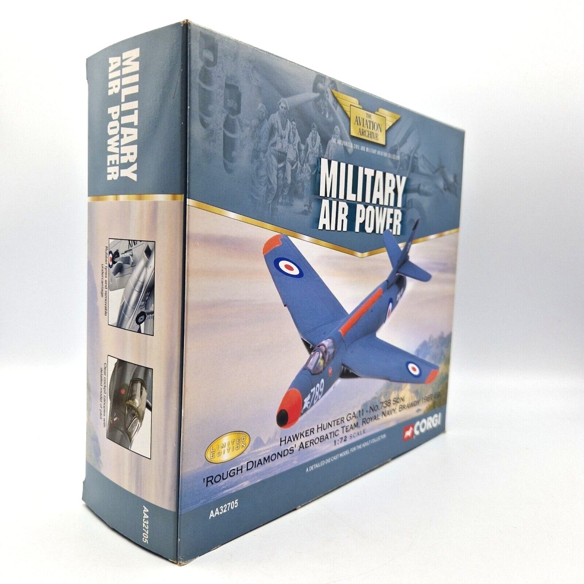 Corgi Aviation Archive 1:72 Hawker Hunter GA.11 No 738 Sqn 'Rough Diamonds' AA32705 - Corgi