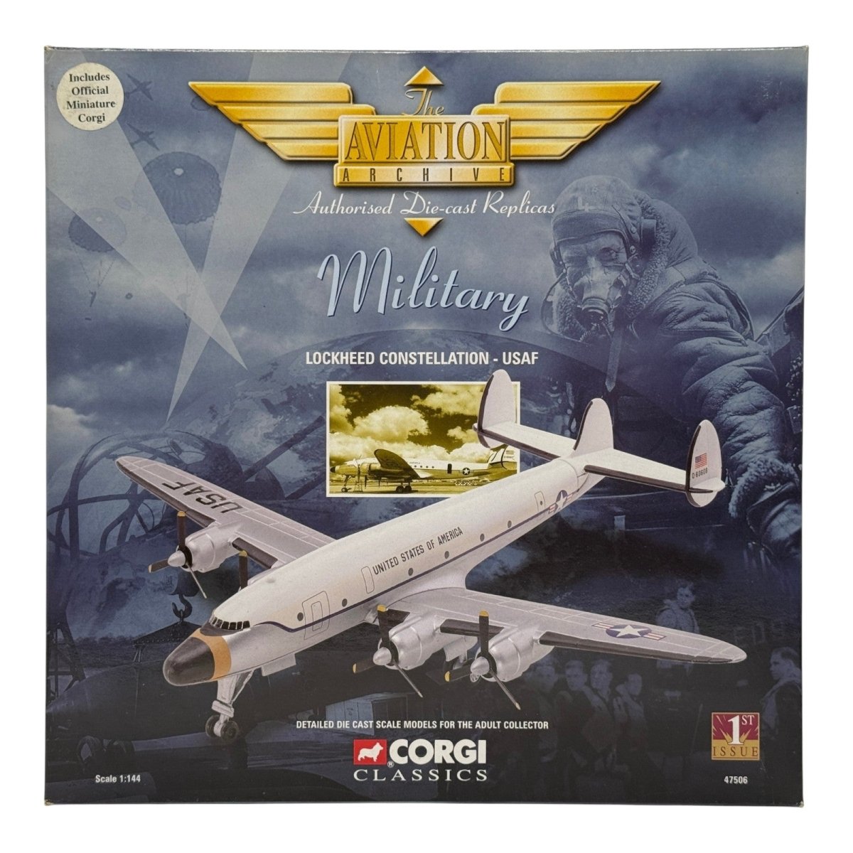 Corgi 47506 1:144 Lockheed VC-121B Constellation USAF 0-80608 Dewdrop - Corgi