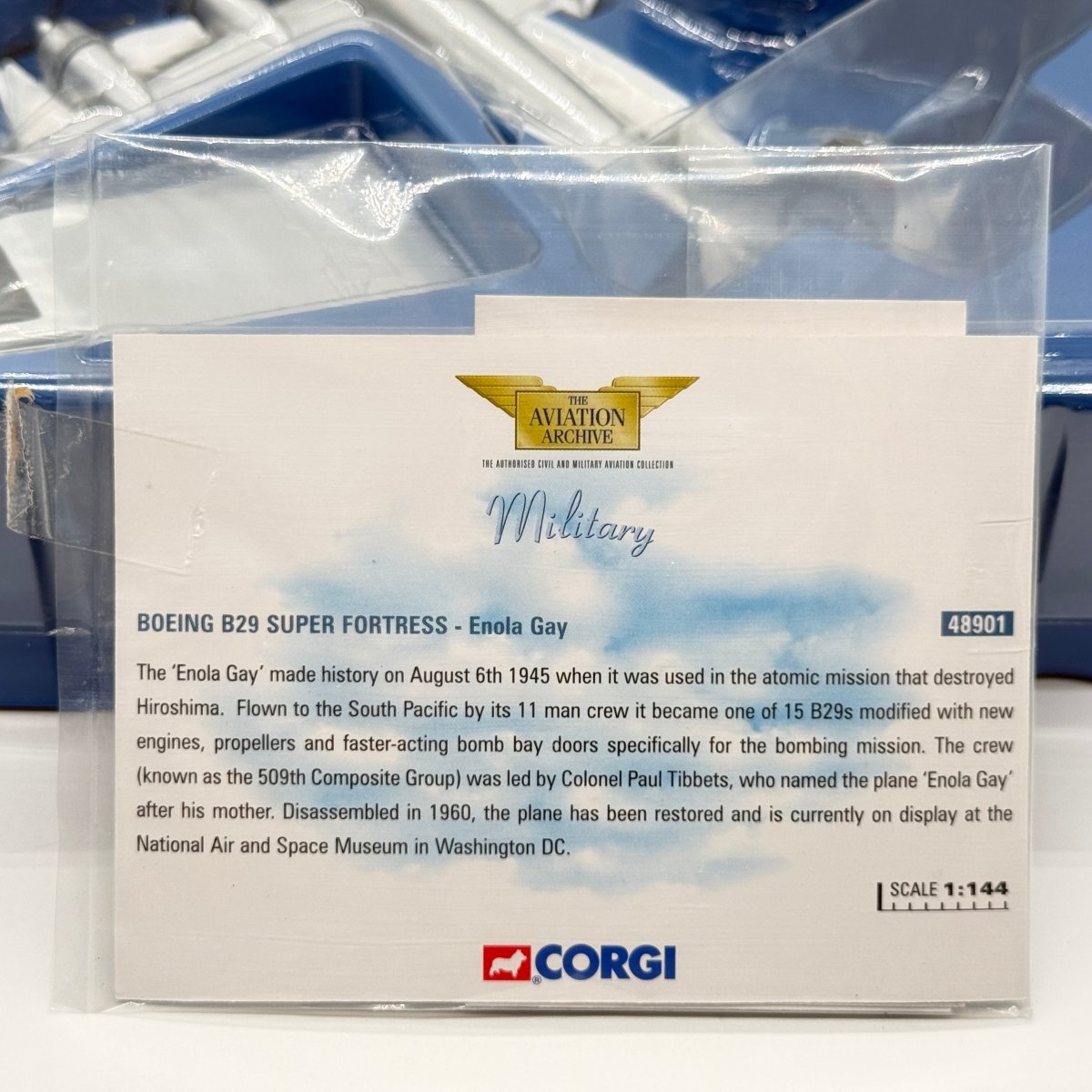 Corgi 48901 1:144 Boeing B-29 Superfortress Enola Gay 44-86292 Paul Tibbets Tinian 1945 - Corgi