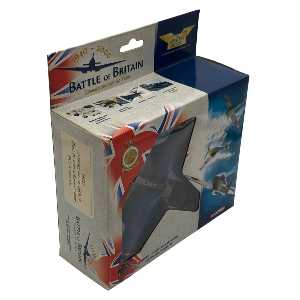 Corgi 49001 1:72 Supermarine Spitfire Mk I RAF No.74 Sqn K9953 ZP-A Adolf Sailor Malan Hornchurch Battle of Britain 1940 - Corgi