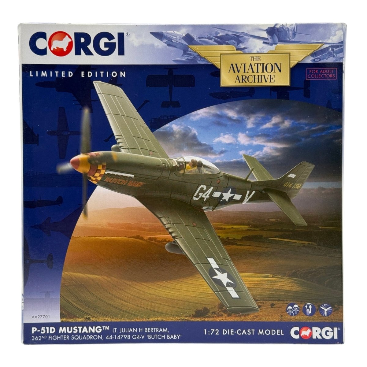 Corgi AA27701 1:72 P - 51D Mustang USAAF 357th FG Butch Baby Leiston 1945 - Corgi