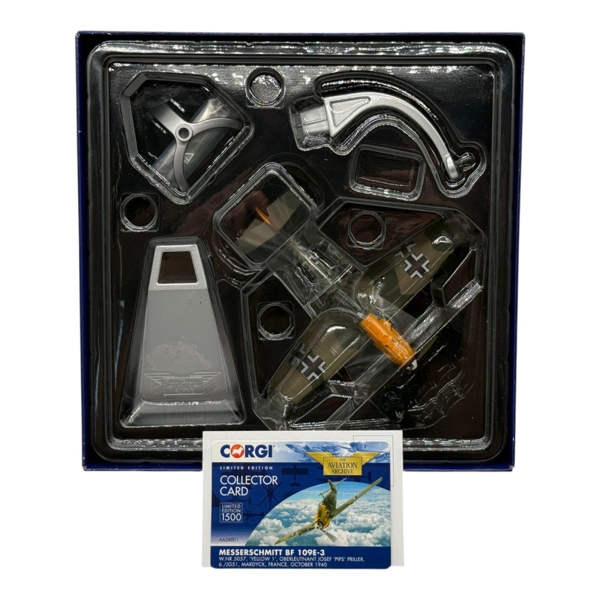 Corgi AA28001 1:72 Messerschmitt Bf 109E Luftwaffe 6./JG 51 Yellow 1 Josef Priller France 1940 - Corgi