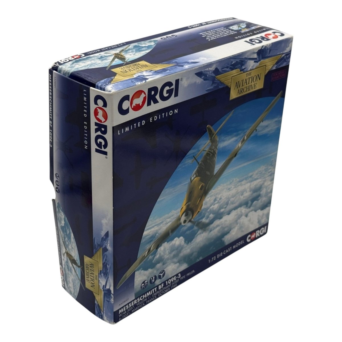 Corgi AA28001 1:72 Messerschmitt Bf 109E Luftwaffe 6./JG 51 Yellow 1 Josef Priller France 1940 - Corgi
