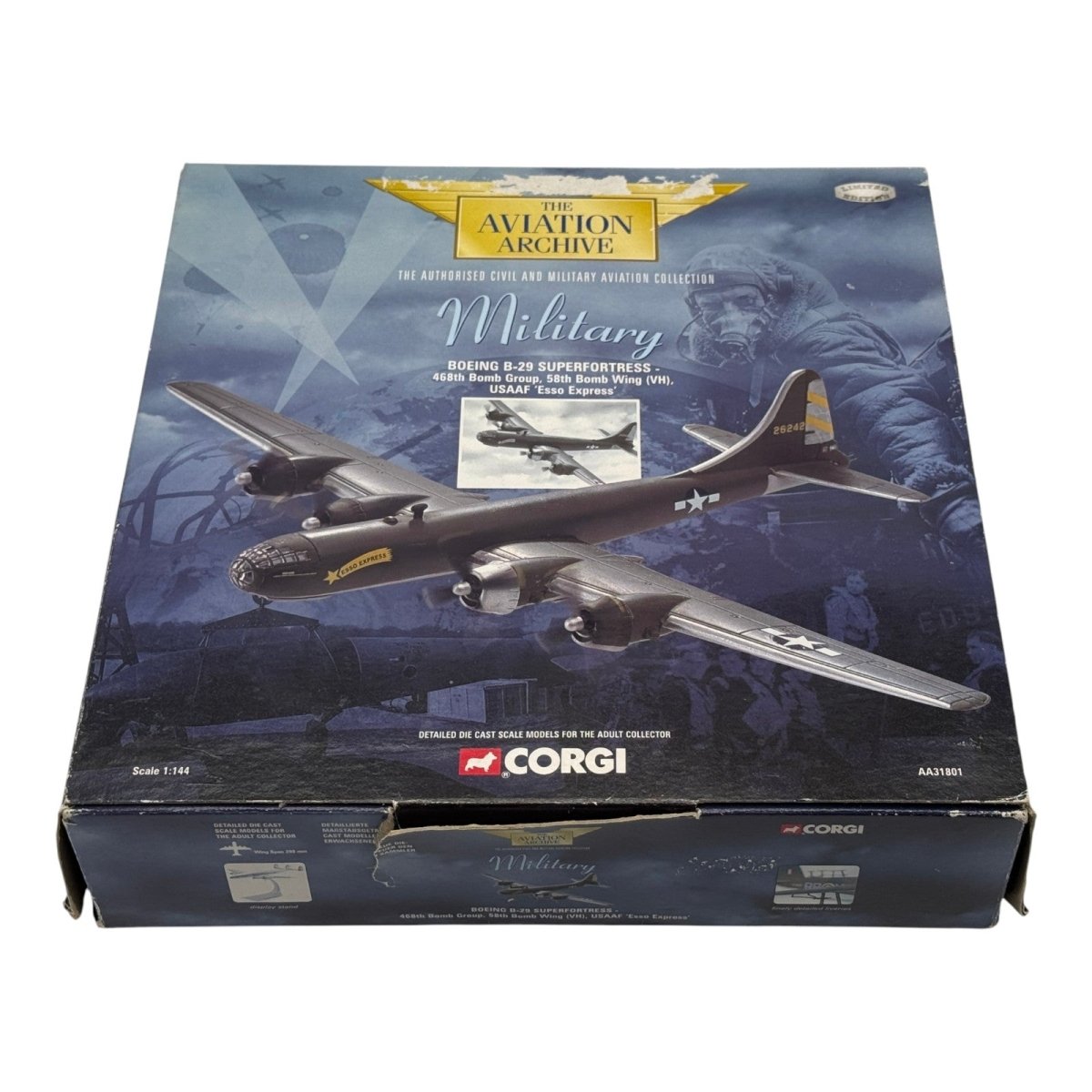 Corgi AA31801 1:144 Boeing B-29 Superfortress USAAF 58th BW Esso Express - Corgi