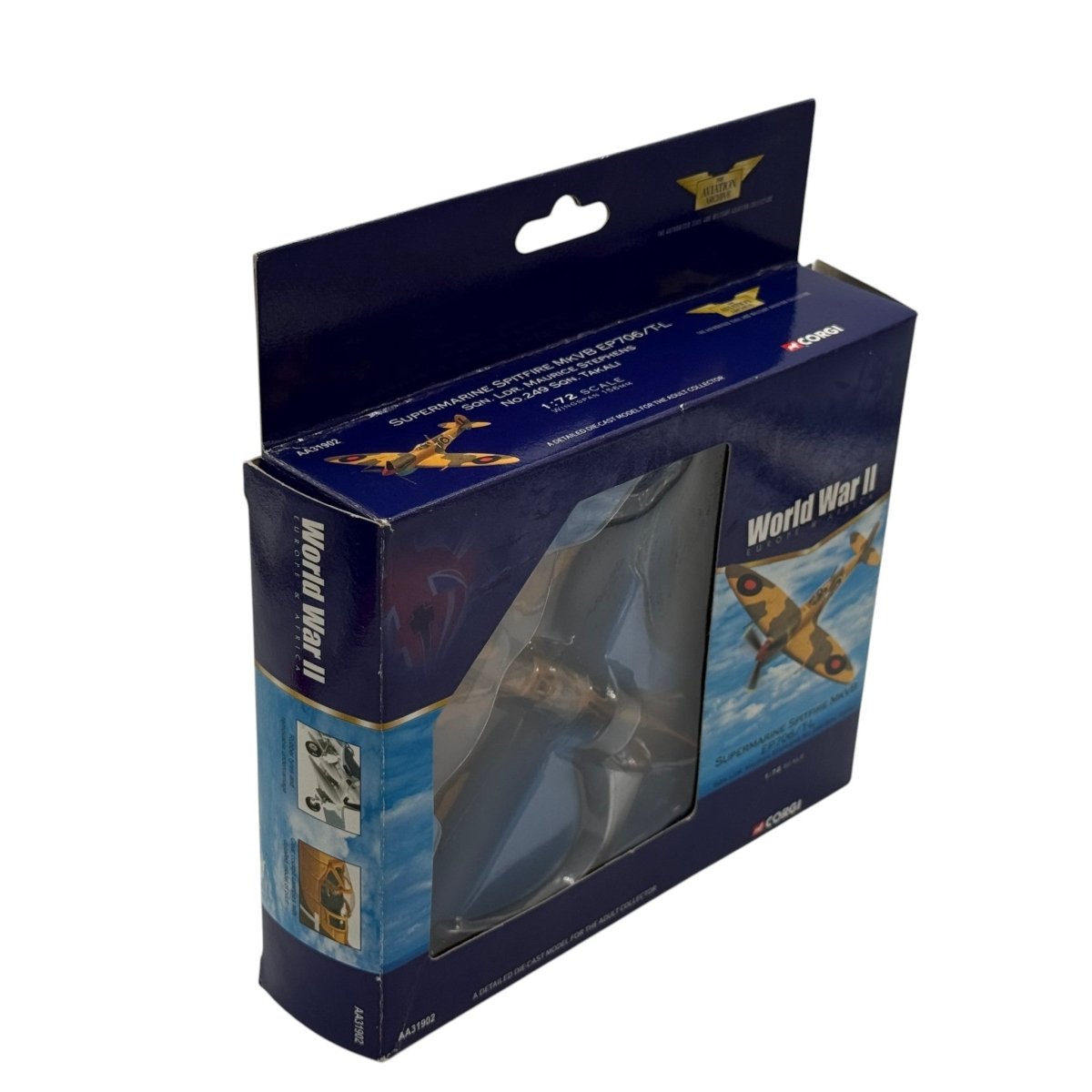 Corgi AA31902 1:72 Supermarine Spitfire Mk VB RAF No.249 Sqn EP706 T-L Maurice Stephens Takali Malta 1942 - Corgi