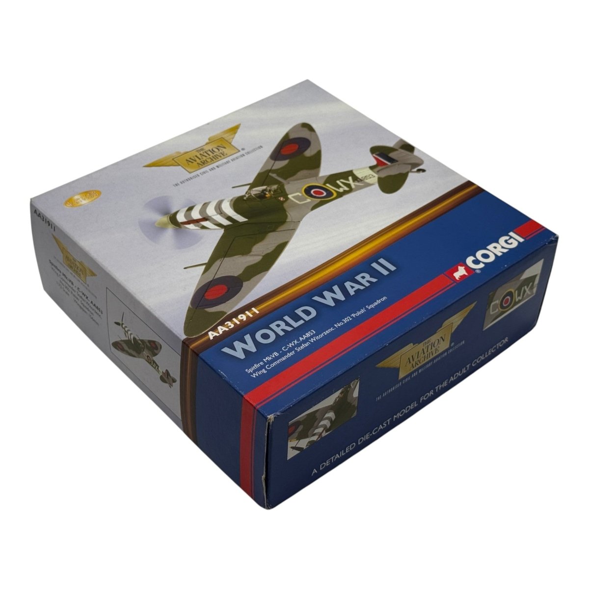 Corgi AA31911 1:72 Supermarine Spitfire Mk Vb WX-C Stefan Witorzeńc 302 Polish Sqn - Corgi