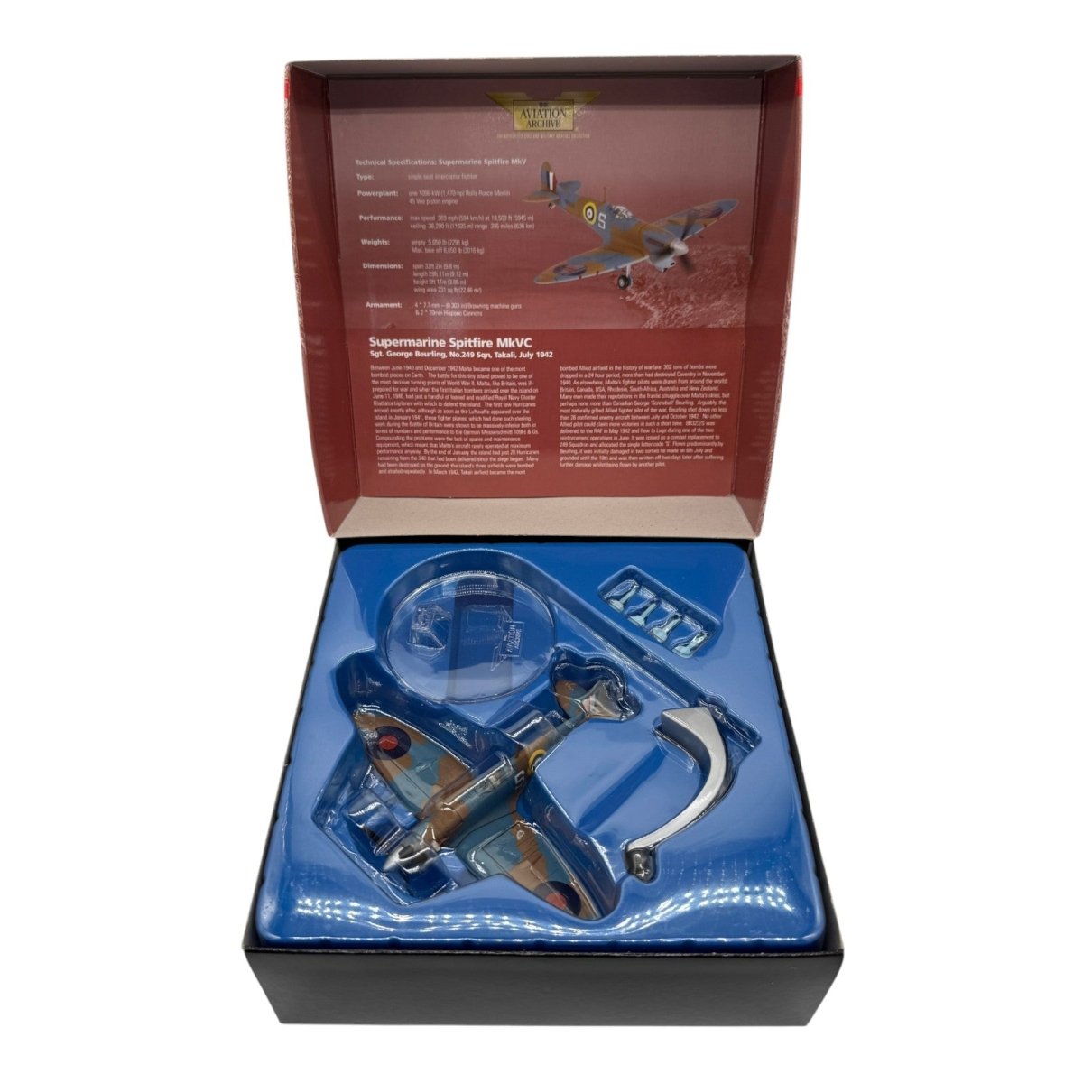 Corgi AA31914 1:72 Supermarine Spitfire Mk V RAF No.249 Sqn BR323 George Beurling Takali Malta 1942 - Corgi
