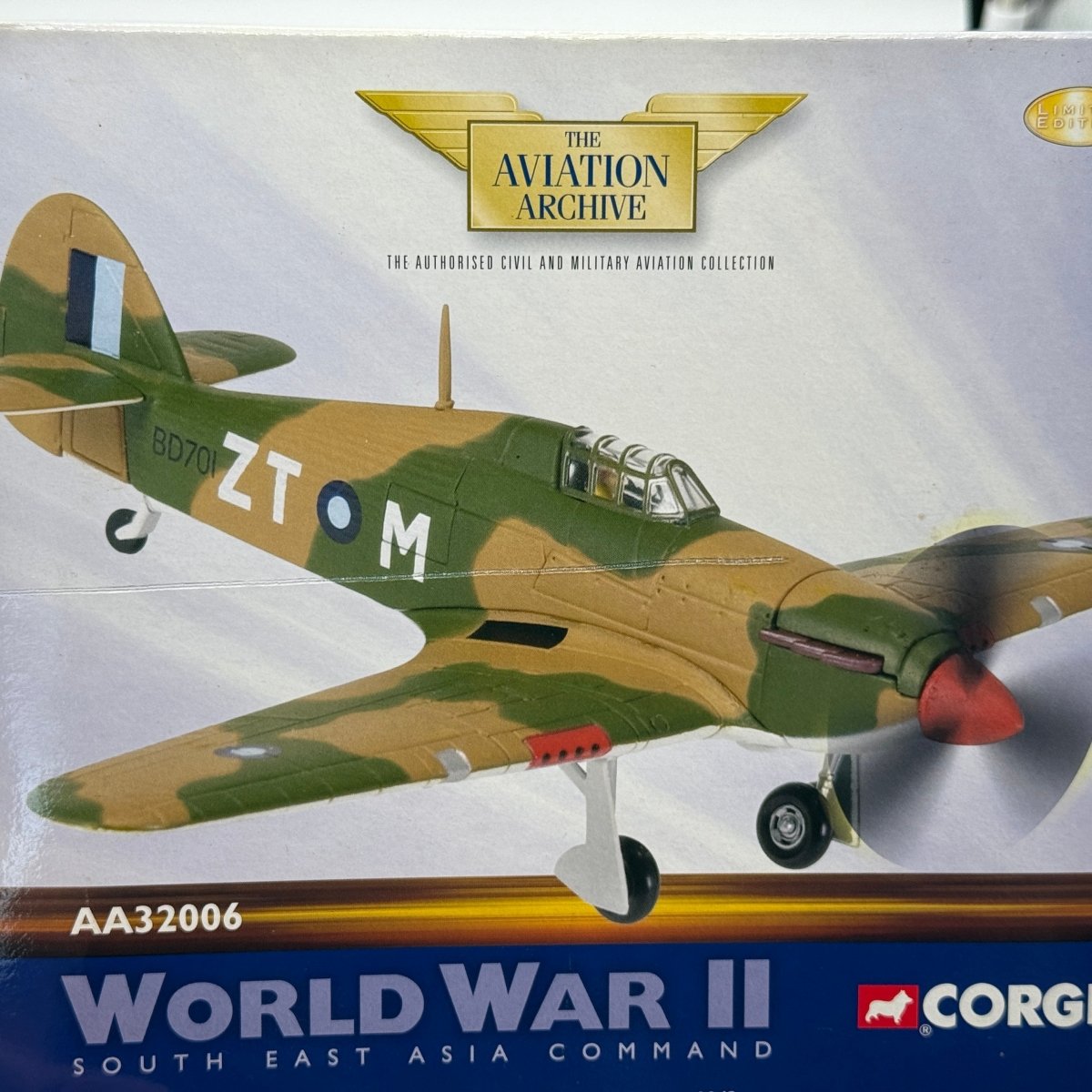 Corgi AA32006 1:72 Hawker Hurricane Mk II RAF No.258 Sqn BD701 Ceylon Sri Lanka 1943 - Corgi