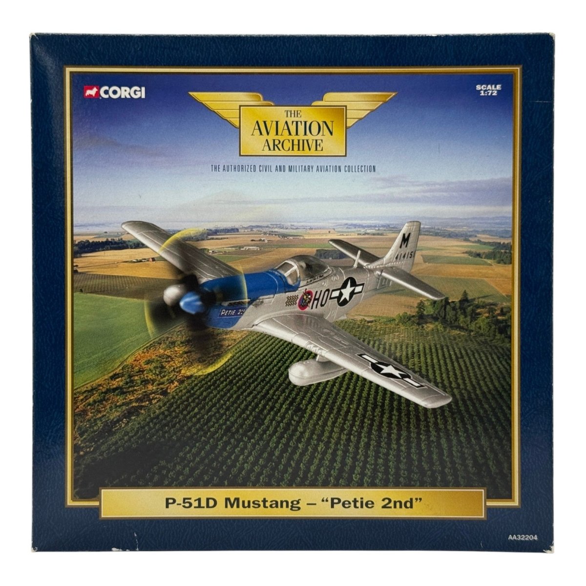 Corgi AA32204 1:72 North American P-51D Mustang USAAF 352nd FG 487th FS Petie 2nd John Meyer RAF Bodney 1944 - Corgi