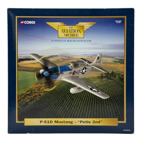 Corgi AA32204 1:72 North American P-51D Mustang USAAF 352nd FG 487th FS Petie 2nd John Meyer RAF Bodney 1944 - Corgi