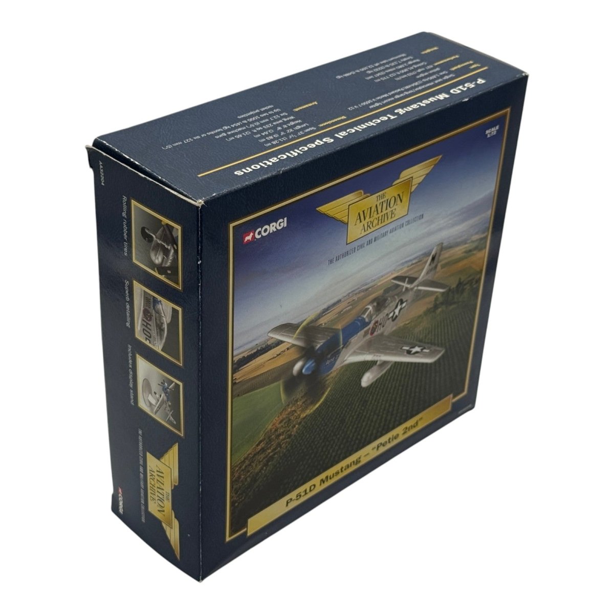 Corgi AA32204 1:72 North American P-51D Mustang USAAF 352nd FG 487th FS Petie 2nd John Meyer RAF Bodney 1944 - Corgi