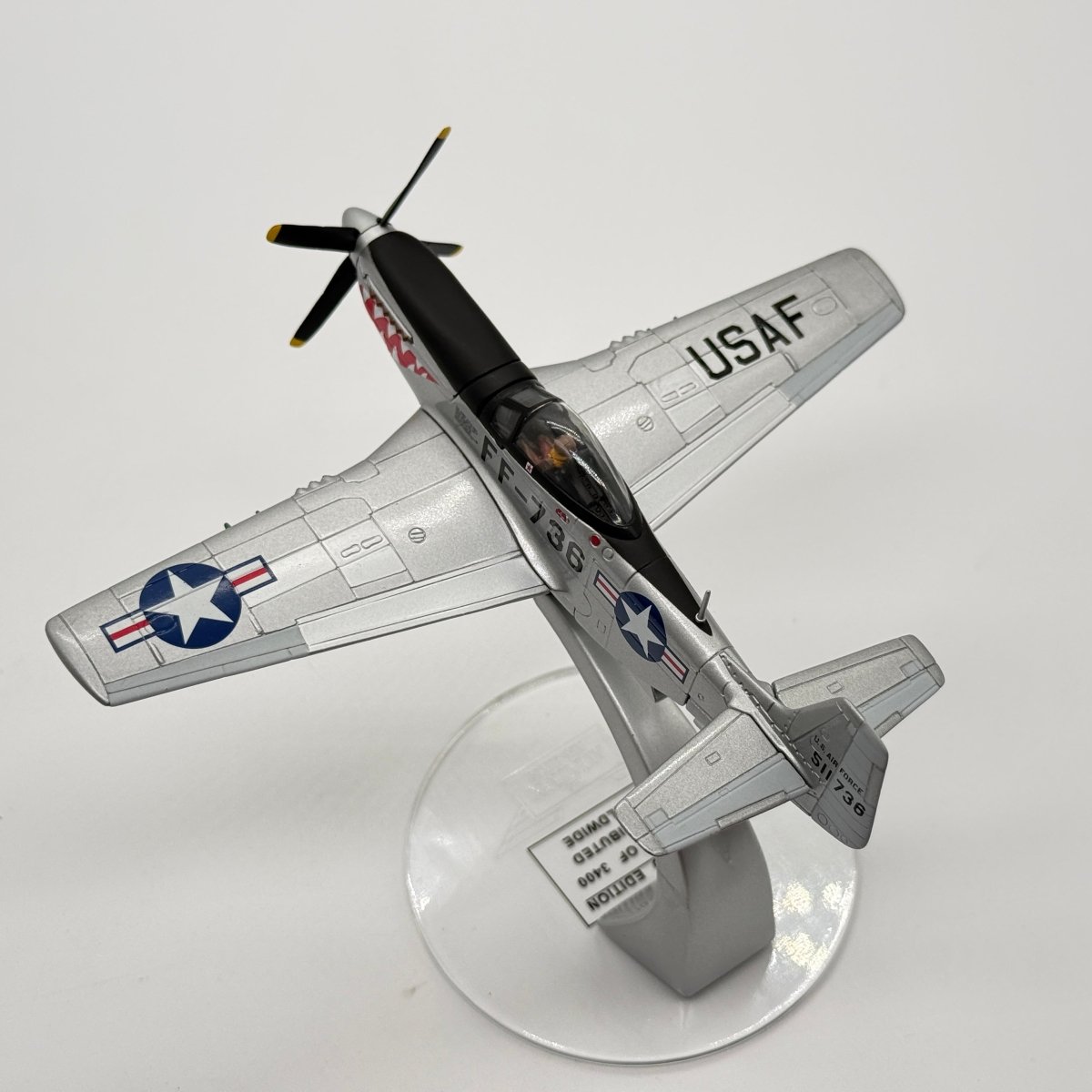 Corgi AA32209 1:72 North American F-51D Mustang USAF 18th FBG 12th FBS James Glessner Korea 1950 - Corgi