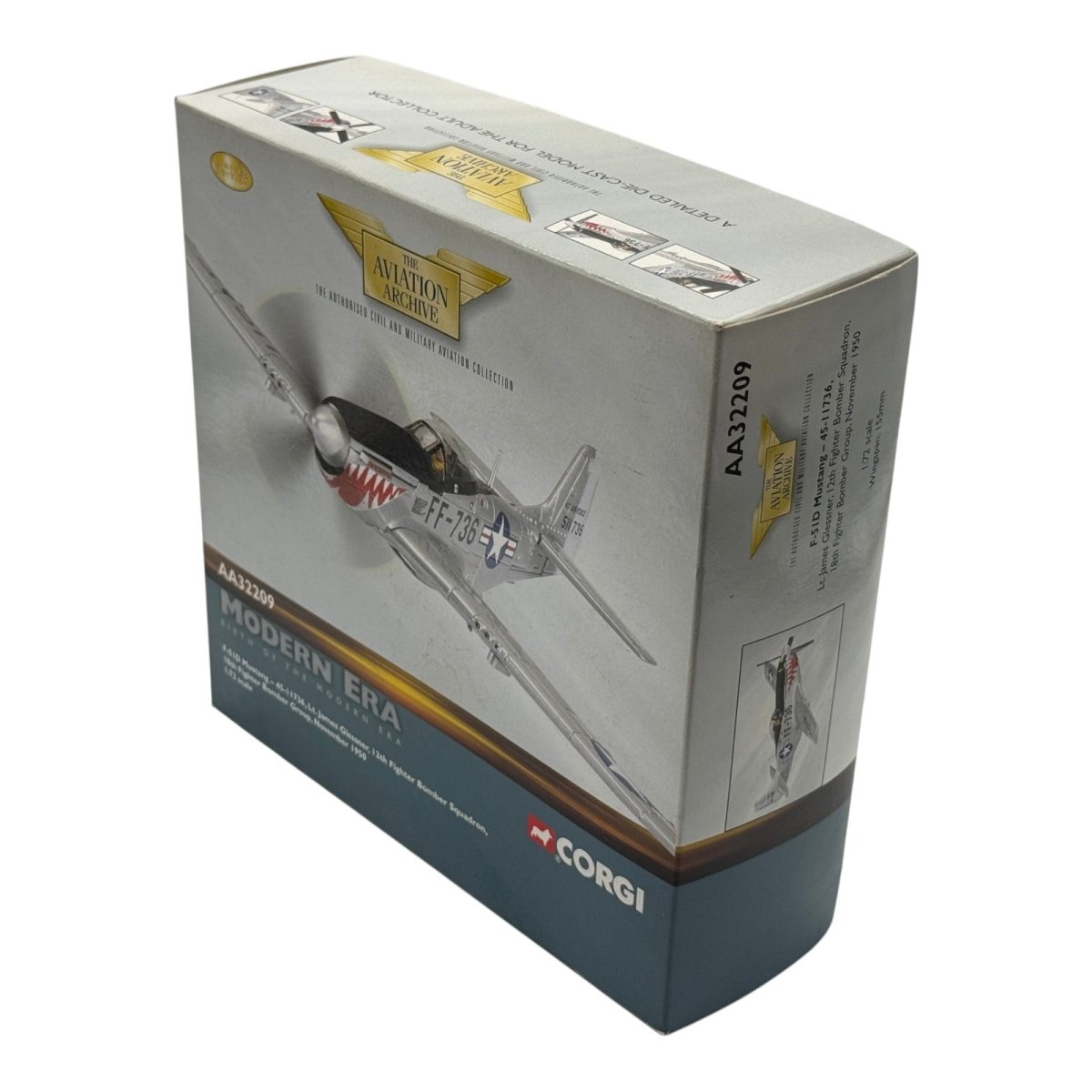 Corgi AA32209 1:72 North American F-51D Mustang USAF 18th FBG 12th FBS James Glessner Korea 1950 - Corgi