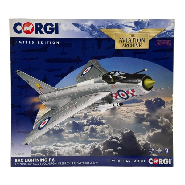 Corgi AA32315 1:72 English Electric Lightning F.Mk 6 RAF No.56 Sqn XP770 1975 - Corgi
