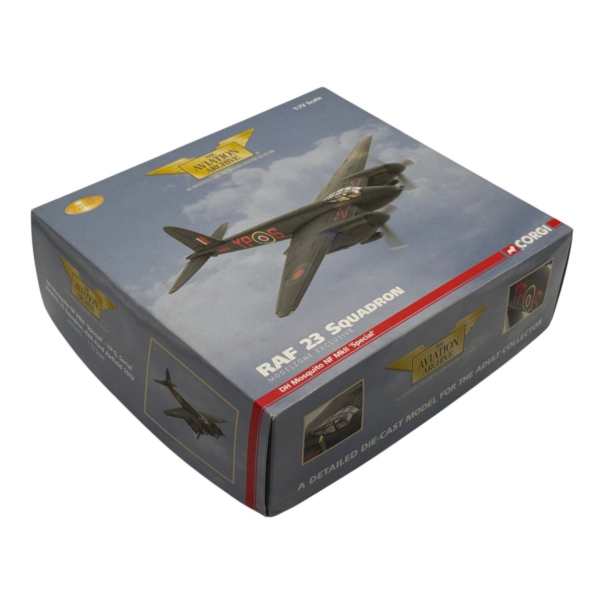 Corgi AA32812 1:72 de Havilland Mosquito NF Mk II Special DD670 YP-S 23 Sqn RAF Ford 1942 - Corgi