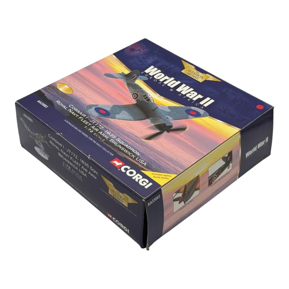 Corgi AA33003 1:72 Vought F4U Corsair RNFAA No.1835 NAS Brunswick 1943 - Corgi