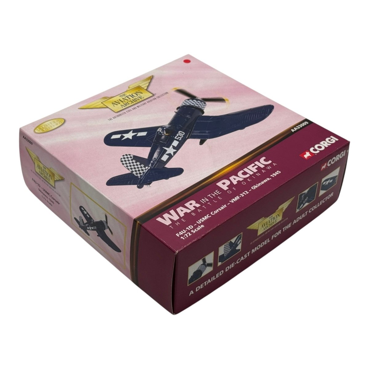 Corgi AA33009 1:72 Vought F4U-1D Corsair White 530 Merritt Chance VMF-312 Okinawa 1945 - Corgi