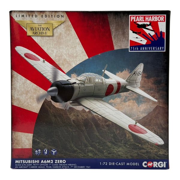 Corgi AA33108 1:72 Mitsubishi A6M2 Zero-Sen IJN AI-154 Takashi Hirano Pearl Harbor 1941 - Corgi