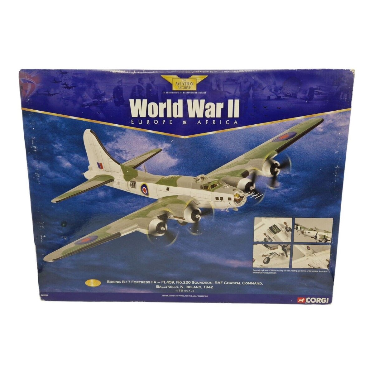 Corgi Aviation Archive 1:72 Boeing B - 17 Fortress IIA FL459, No220 Sq RAF Coastal AA33303 - Corgi