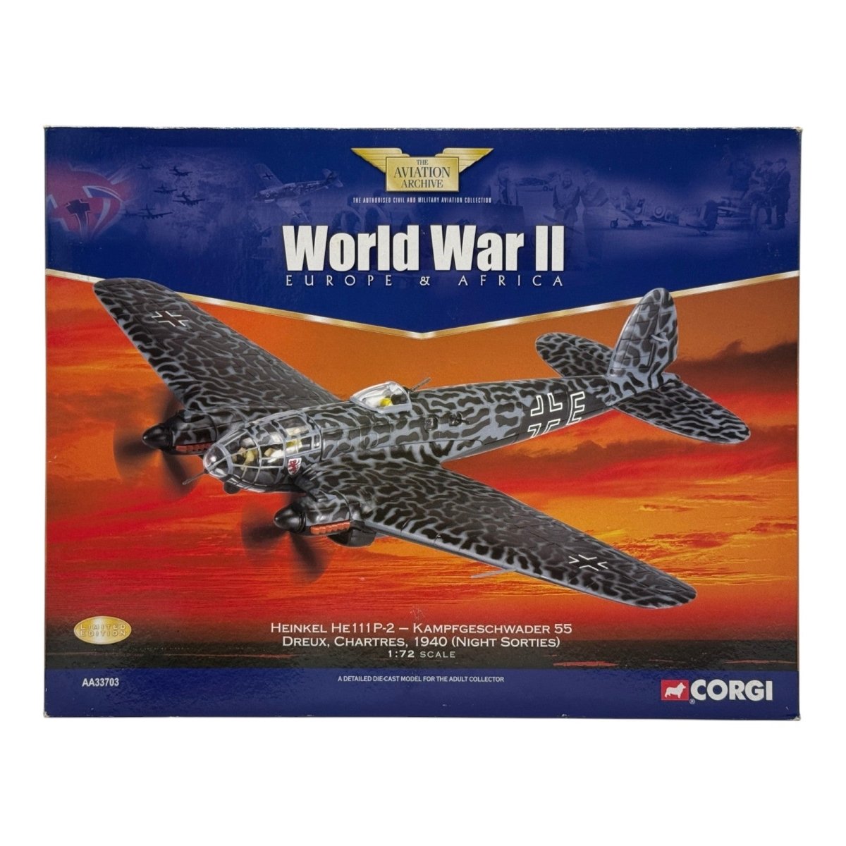 Corgi Aviation Archive 1:72 Heinkel HE111 H-2 'The Humbie Heinkel' Oct