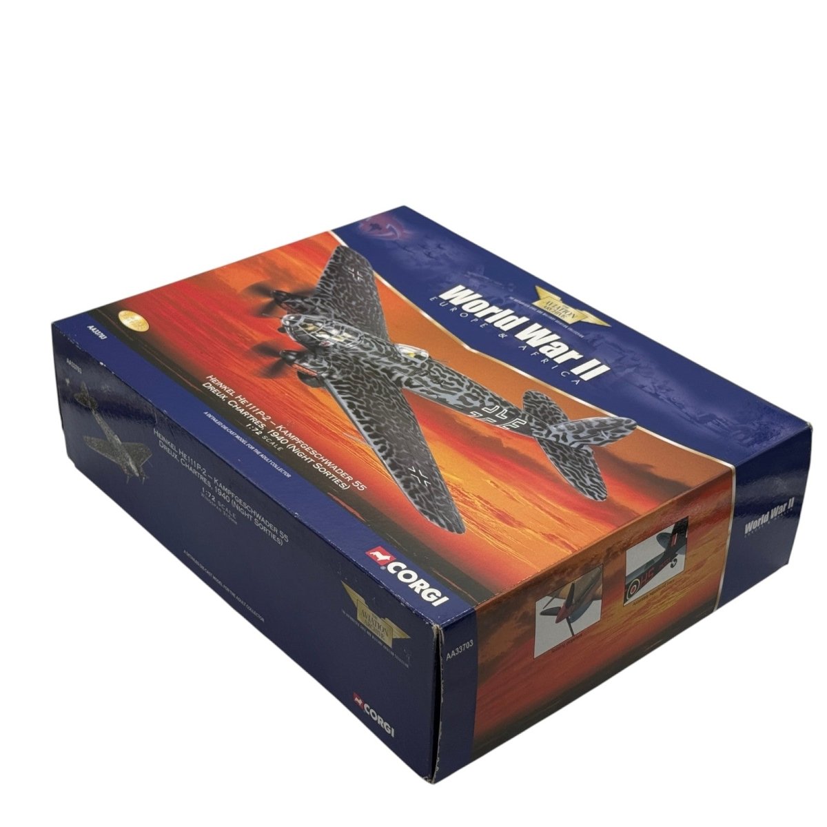 Corgi AA33703 1:72 Heinkel He 111P-2 Luftwaffe KG 55 Greif Chartres Battle of Britain 1940 - Corgi